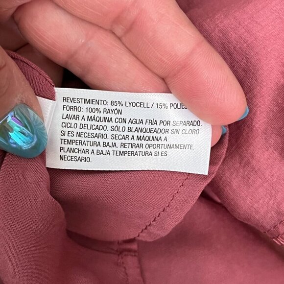 ✨ Future Collective Smocked Midi Skirt – Size 14 – Mauve Pink – NWT - Picture 7 of 7